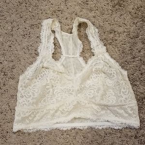 Ivory Lace Racerback Bralette